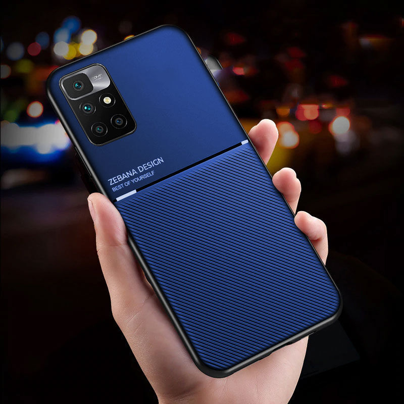 Xiaomi Redmi 10 2022 Uyumlu Zebana Design Silikon Mavi Kılıf