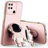 Xiaomi - Redmi 10A Zebana Standlı Astronot Silikon Kılıf - Rose Gold