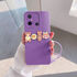Xiaomi - Redmi 12C Zebana Love Bear Silikon Kılıf - Pembe - Lila