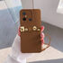 Xiaomi - Redmi 12C Zebana Love Bear Silikon Kılıf - Kahverengi