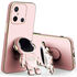 Xiaomi - Redmi 12C Zebana Standlı Astronot Silikon Kılıf - Rose Gold