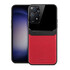 Xiaomi - Redmi Note 11 Zebana Lens Deri Kılıf - Kırmızı