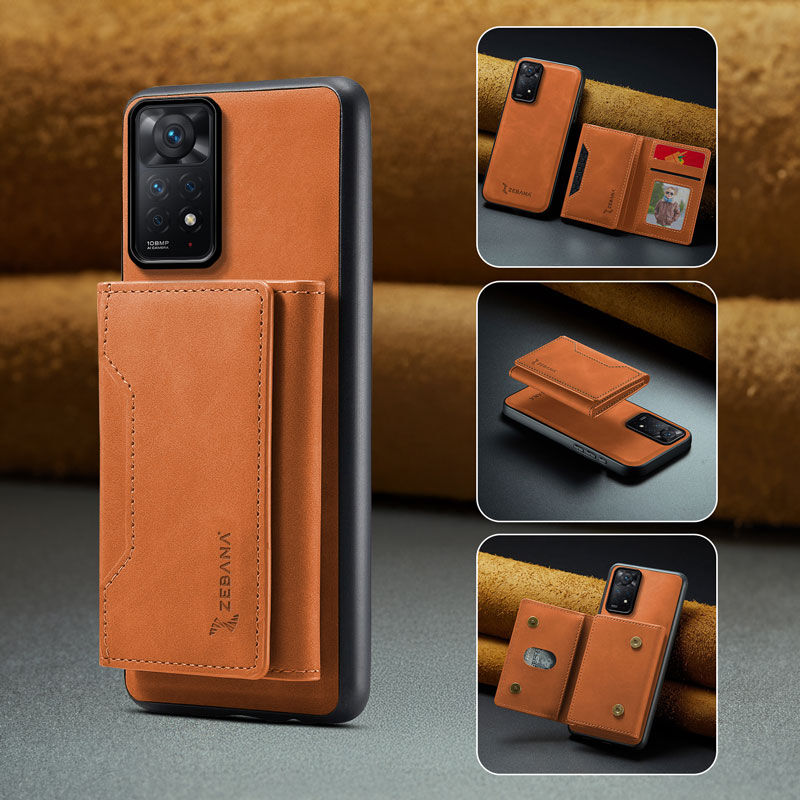 Xiaomi Redmi Note 11 Pro Uyumlu Zebana 2in1 Elite Class Cüzdanlı