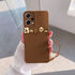 Xiaomi - Redmi Note 12 Pro 5G Zebana Love Bear Silikon Kılıf - Kahverengi