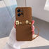 Xiaomi - Redmi Note 12 Zebana Love Bear Silikon Kılıf - Kahverengi
