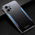 Xiaomi - Redmi Note 12 4G Zebana Metal Mitras Kılıf (Silikon Kenar) - Mavi