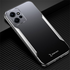 Xiaomi - Redmi Note 12 4G Zebana Metal Mitras Kılıf (Silikon Kenar) - Gri