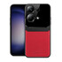 Xiaomi - Redmi Note 13 4G Zebana Lens Deri Kılıf - Kırmızı
