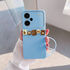 Xiaomi - Redmi Note 13 Pro Plus 5G Zebana Love Bear Silikon Kılıf - Kahverengi - Açık Mavi