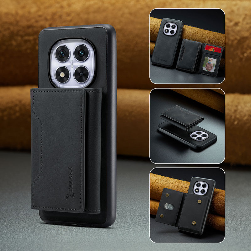 Xiaomi Redmi Note 14 Pro Kılıf Siyah Zebana 2in1 Elite Class