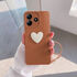 Xiaomi - Redmi Note 14 5G Zebana Kalpli Love Silikon Kılıf - Kahverengi