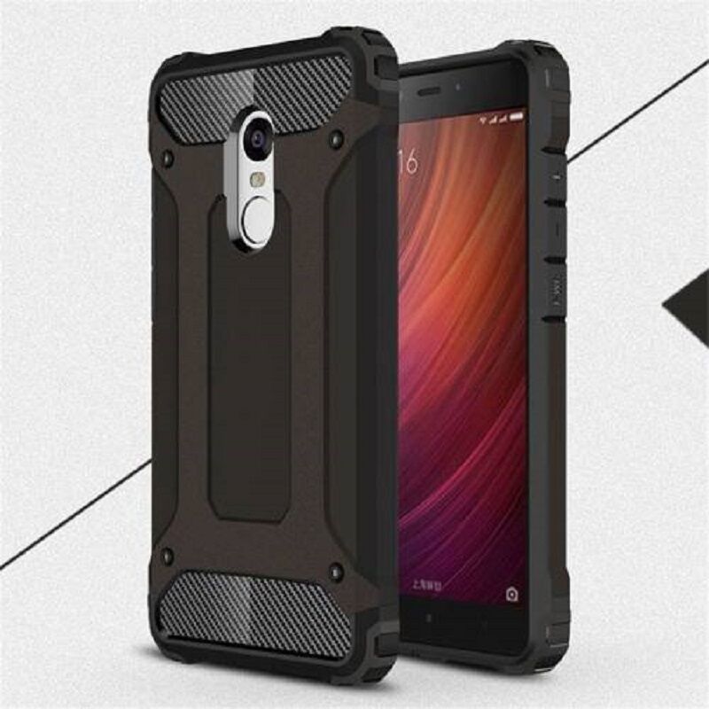 Xiaomi - Redmi Note 4 Zırhlı Silikon Kılıf - Siyah