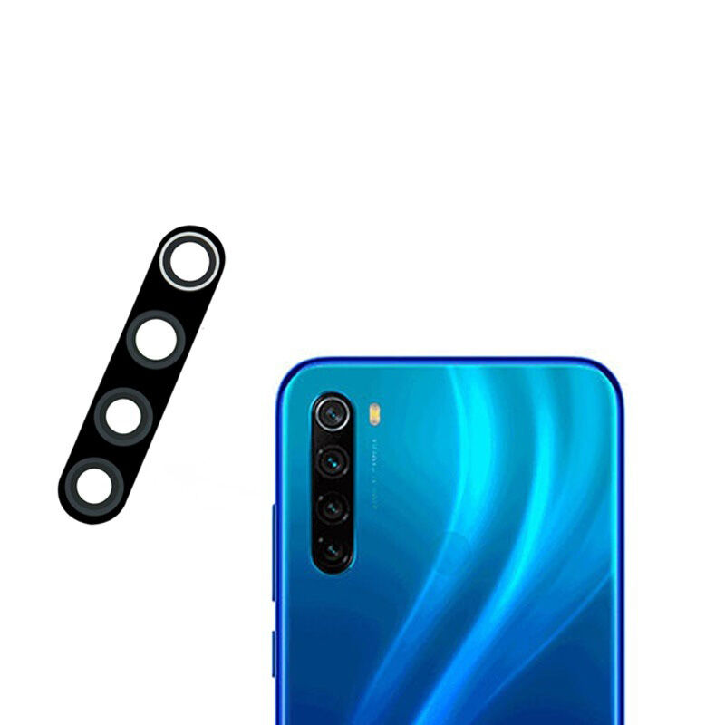 Xiaomi - Redmi Note 8 Kamera Lens Koruma Camı - Siyah