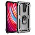 Xiaomi - Redmi Note 8 Pro Panzer Yüzüklü Kılıf - Gri
