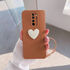 Xiaomi - Redmi Note 8 Pro Zebana Kalpli Love Silikon Kılıf - Kahverengi