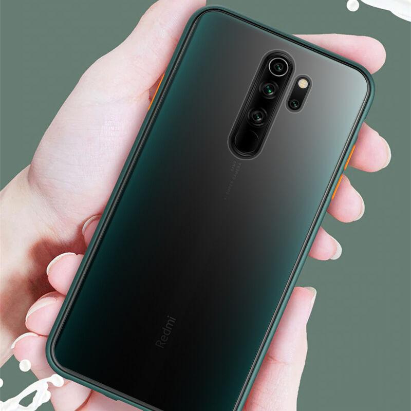 Xiaomi Redmi Note 8 Pro Kılıf Kırmızı Zebana Stylish Silikon Kenar Kılıf 0166