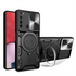 Xiaomi - Redmi Note 8 Zebana Manyetik Standlı Armor Silikon Kılıf - Siyah