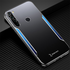 Xiaomi - Redmi Note 8 Zebana Metal Mitras Kılıf (Silikon Kenar) - Mavi