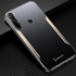 Xiaomi - Redmi Note 8 Zebana Metal Mitras Kılıf (Silikon Kenar) - Gold