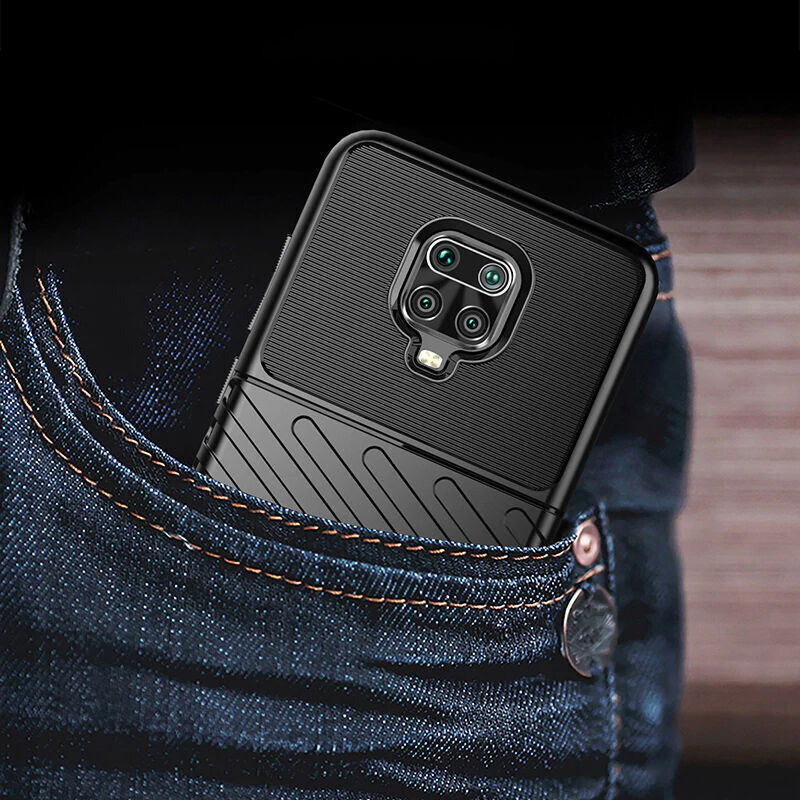 Xiaomi Redmi Note 9 Pro Kılıf Siyah Zebana Bland Silikon Kılıf 2555