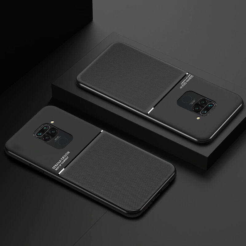 Xiaomi Redmi Note 9 Kılıf Siyah Zebana Design Silikon Kılıf 1099