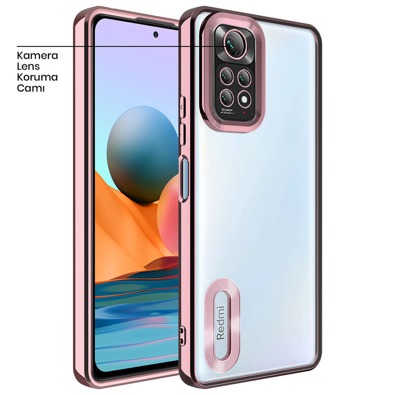 Xiaomi Redmi Note 11 Pro ラベンダー Xiaomi Redmi Note 11 Pro 5G Uyumlu Zebana Glint Silikon Derin Mor