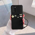 Samsung - Galaxy S24 Plus Zebana Love Bear Silikon Kılıf - Siyah