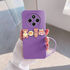 Xiaomi - Redmi 14C Zebana Love Bear Silikon Kılıf - Pembe - Lila