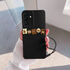 Samsung - Galaxy A05 Zebana Love Bear Silikon Kılıf - Siyah - Kahverengi