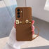 Samsung - Galaxy A05 Zebana Love Bear Silikon Kılıf - Kahverengi
