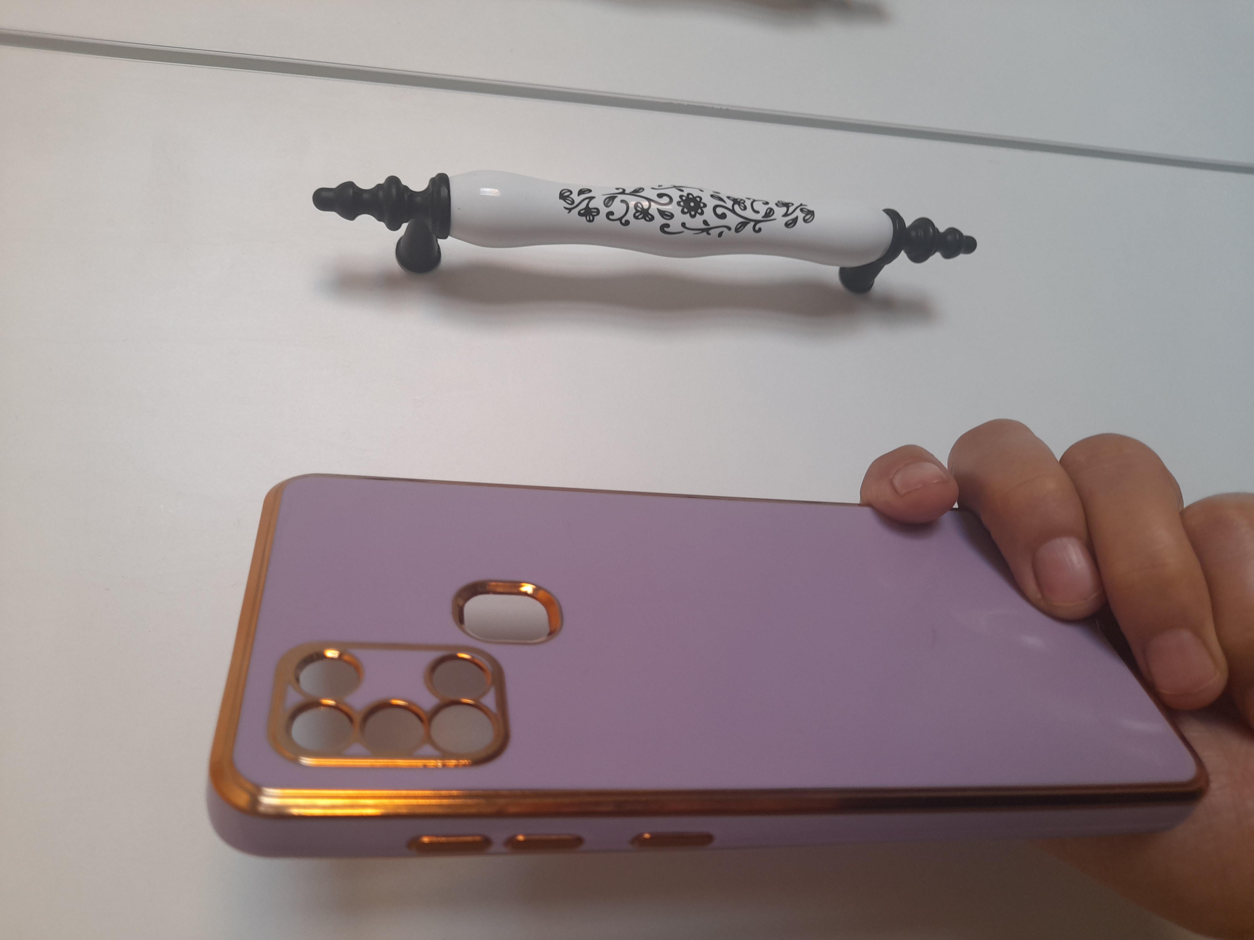 Xiaomi - Mi 11T Pro Zebana Golden Silikon Kılıf - Siyah