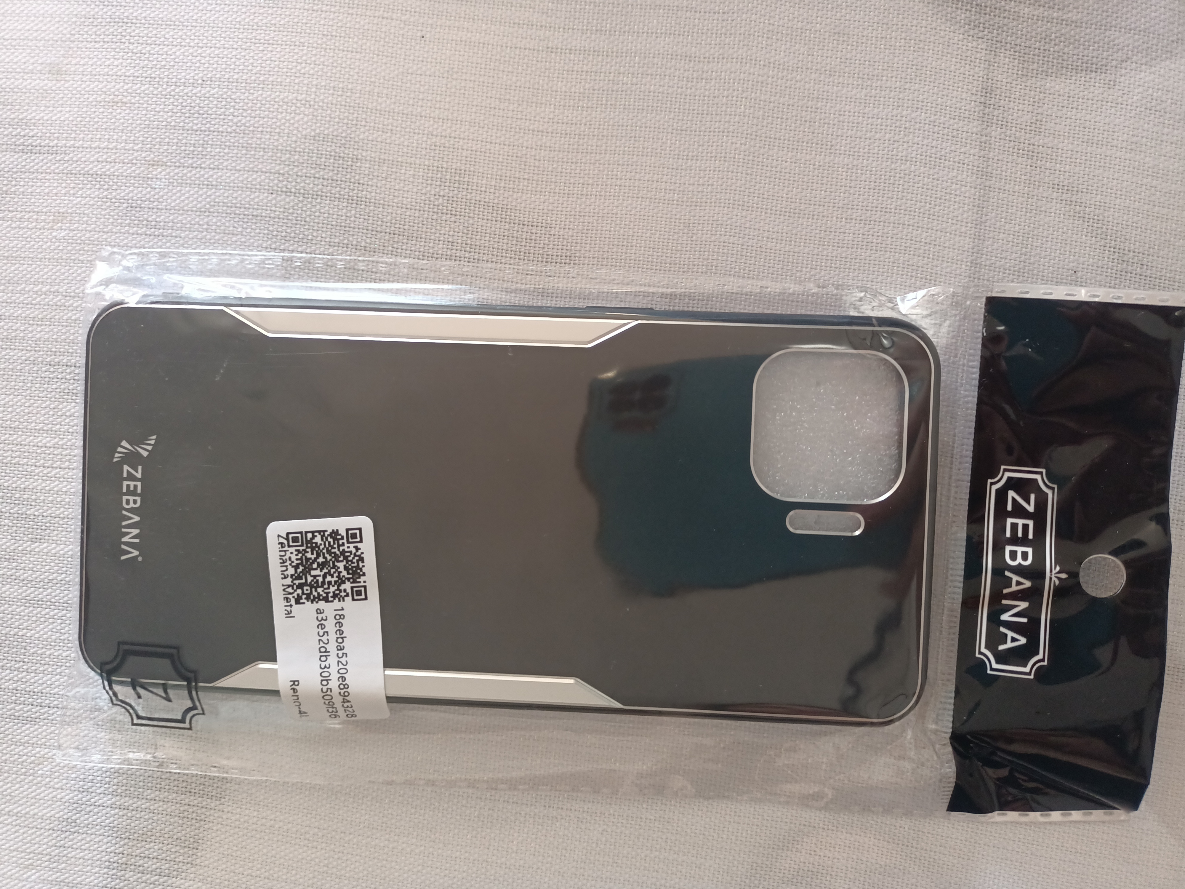 Samsung - Galaxy A53 5G Zebana Metal Mitras Kılıf (Silikon Kenar) - Mavi