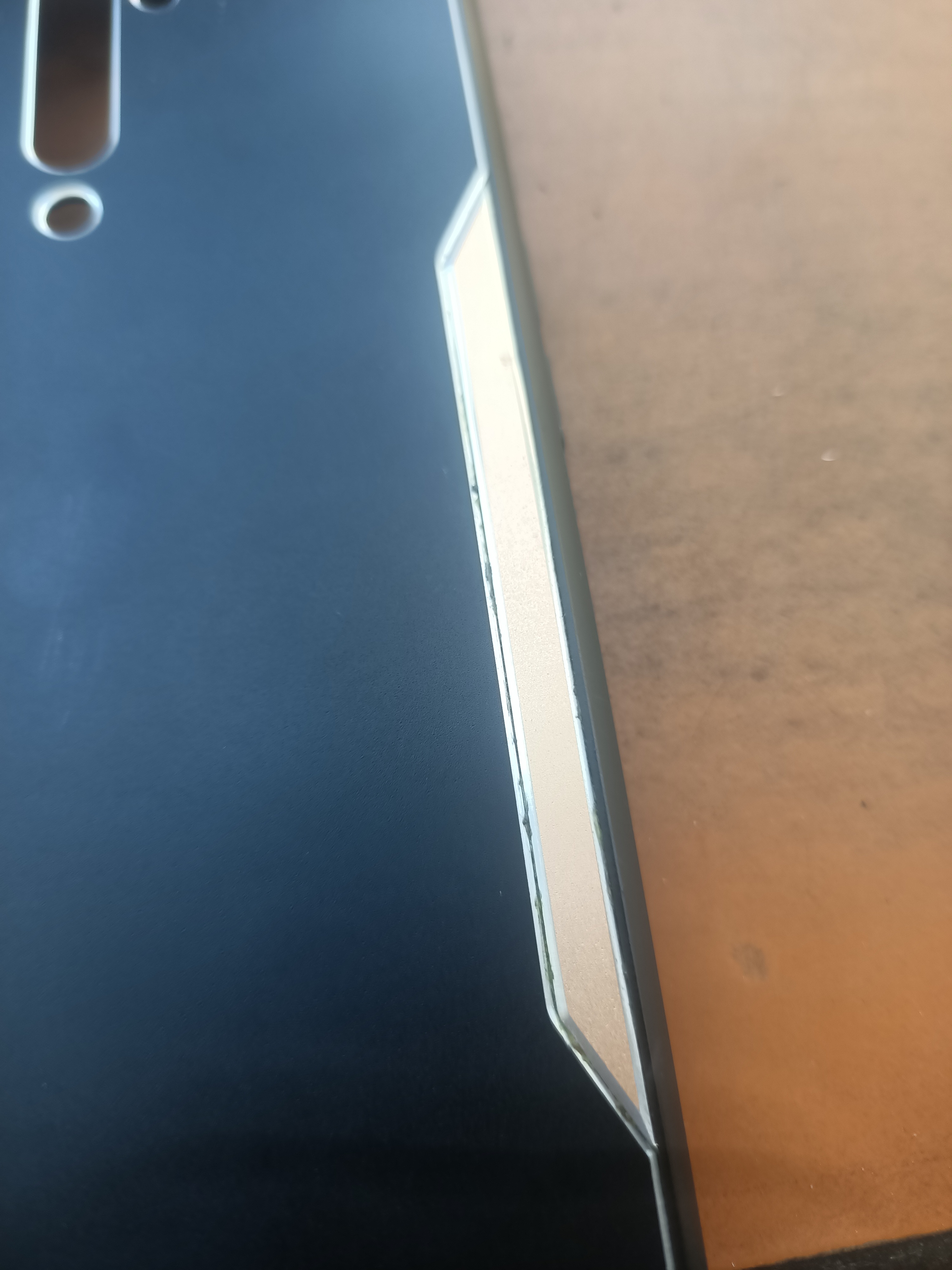 Samsung - Galaxy A53 5G Zebana Metal Mitras Kılıf (Silikon Kenar) - Mavi