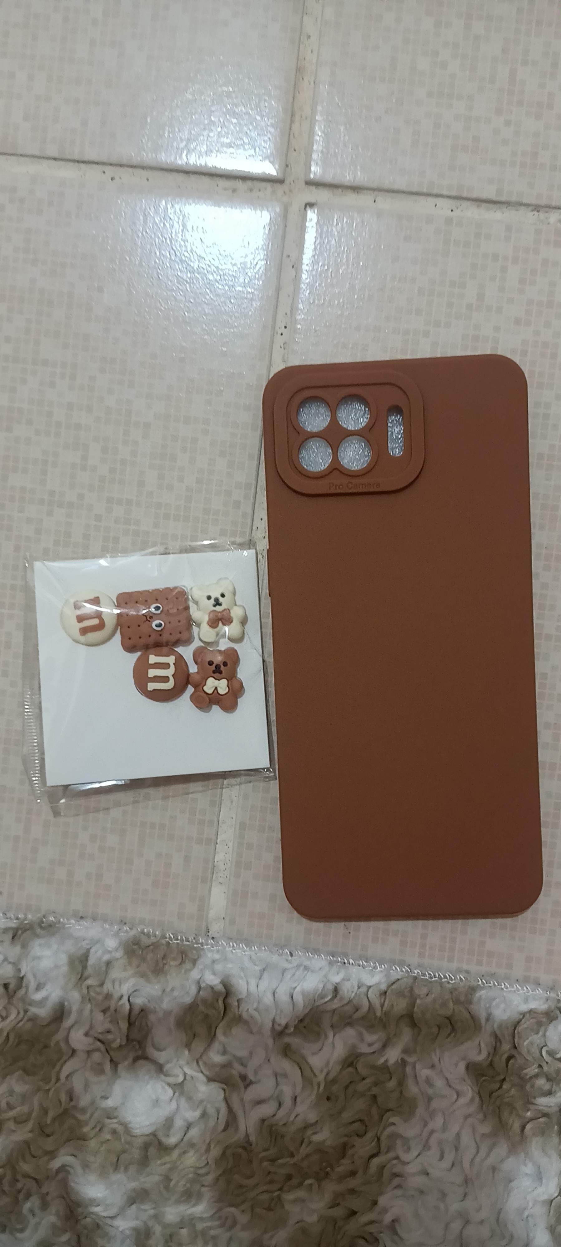 Samsung - Galaxy A30S Zebana Love Bear Silikon Kılıf - Rose Gold