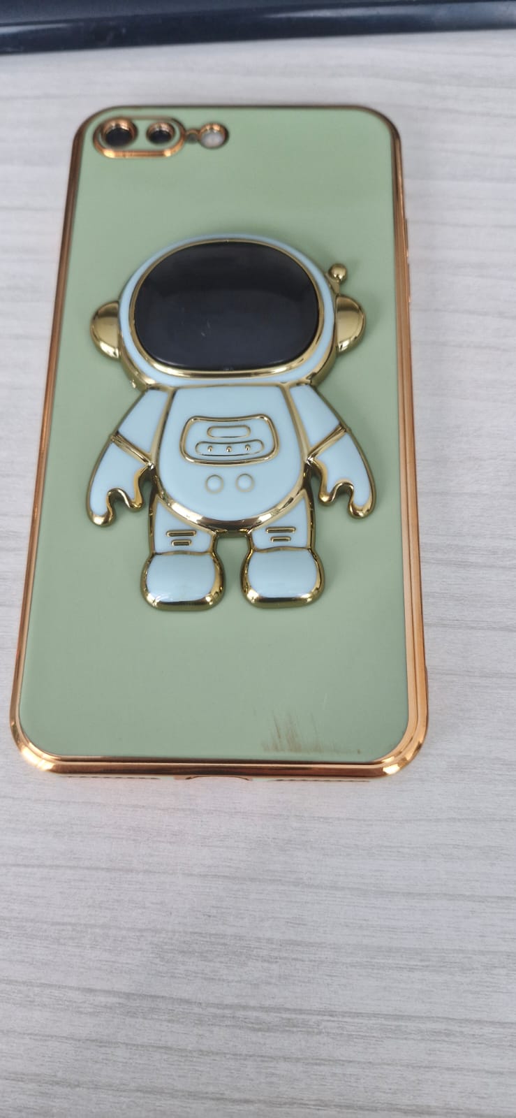 Xiaomi - Poco X5 Pro 5G Zebana Standlı Astronot Silikon Kılıf - Açık Mavi