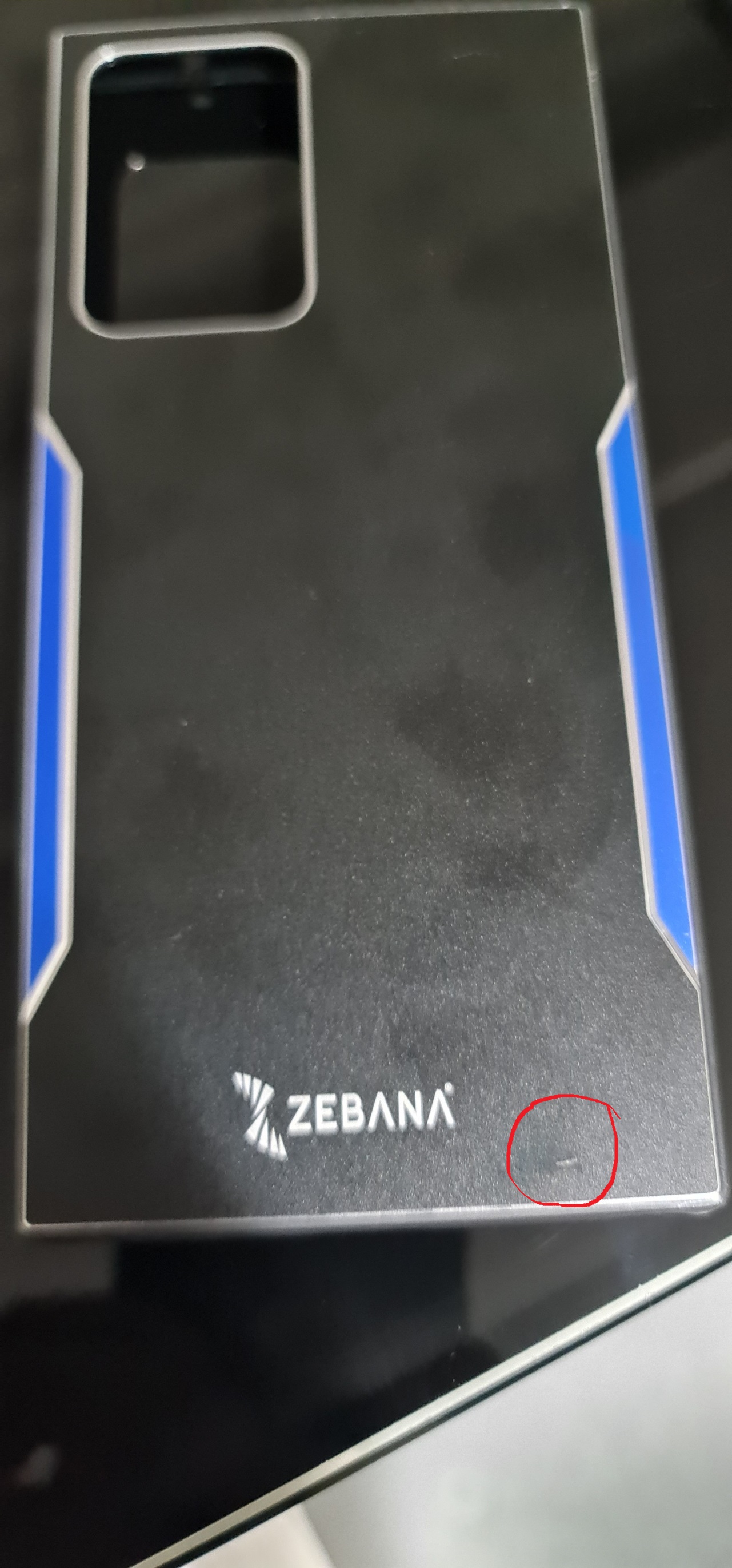 Samsung - Galaxy A53 5G Zebana Metal Mitras Kılıf (Silikon Kenar) - Mavi