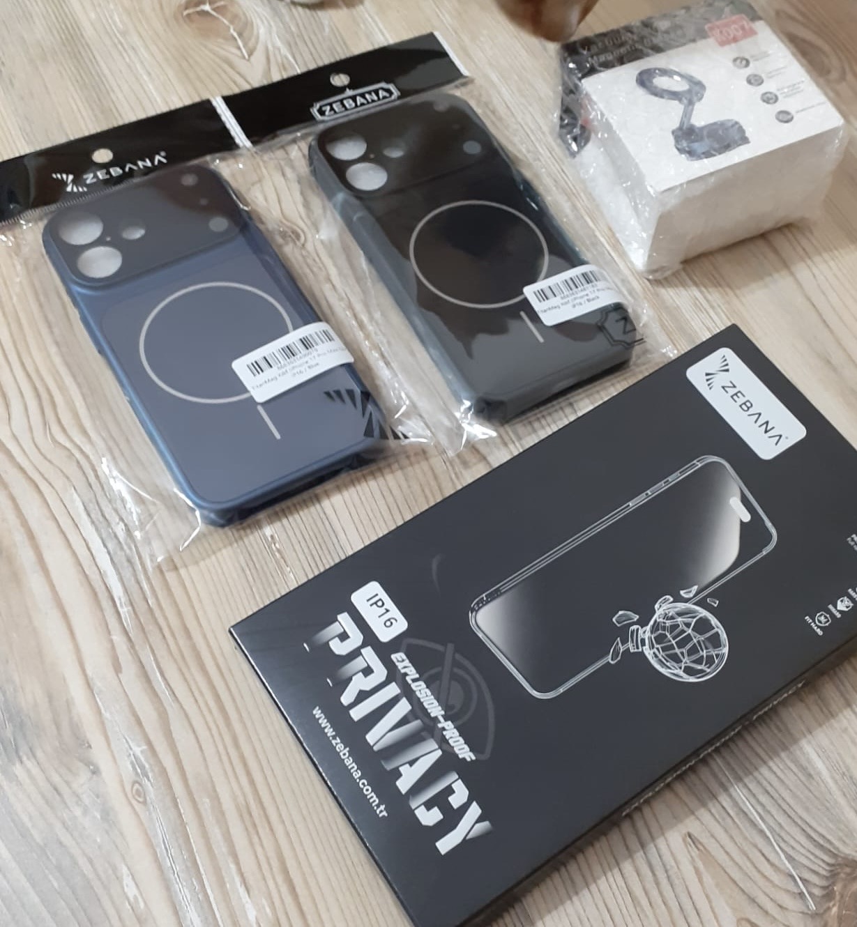 Apple - iPhone 14 Plus Zebana Explosion-Proof Hayalet Cam Ekran Koruyucu - Siyah