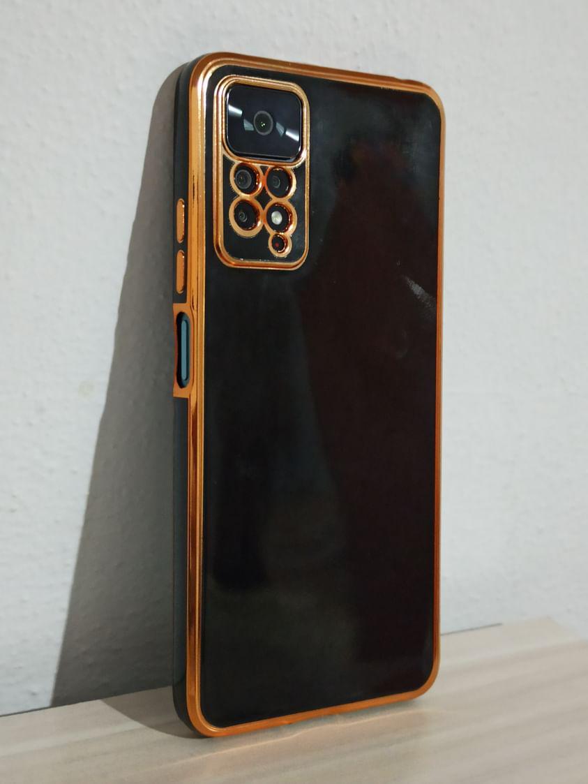 Xiaomi - Mi 11T Pro Zebana Golden Silikon Kılıf - Siyah