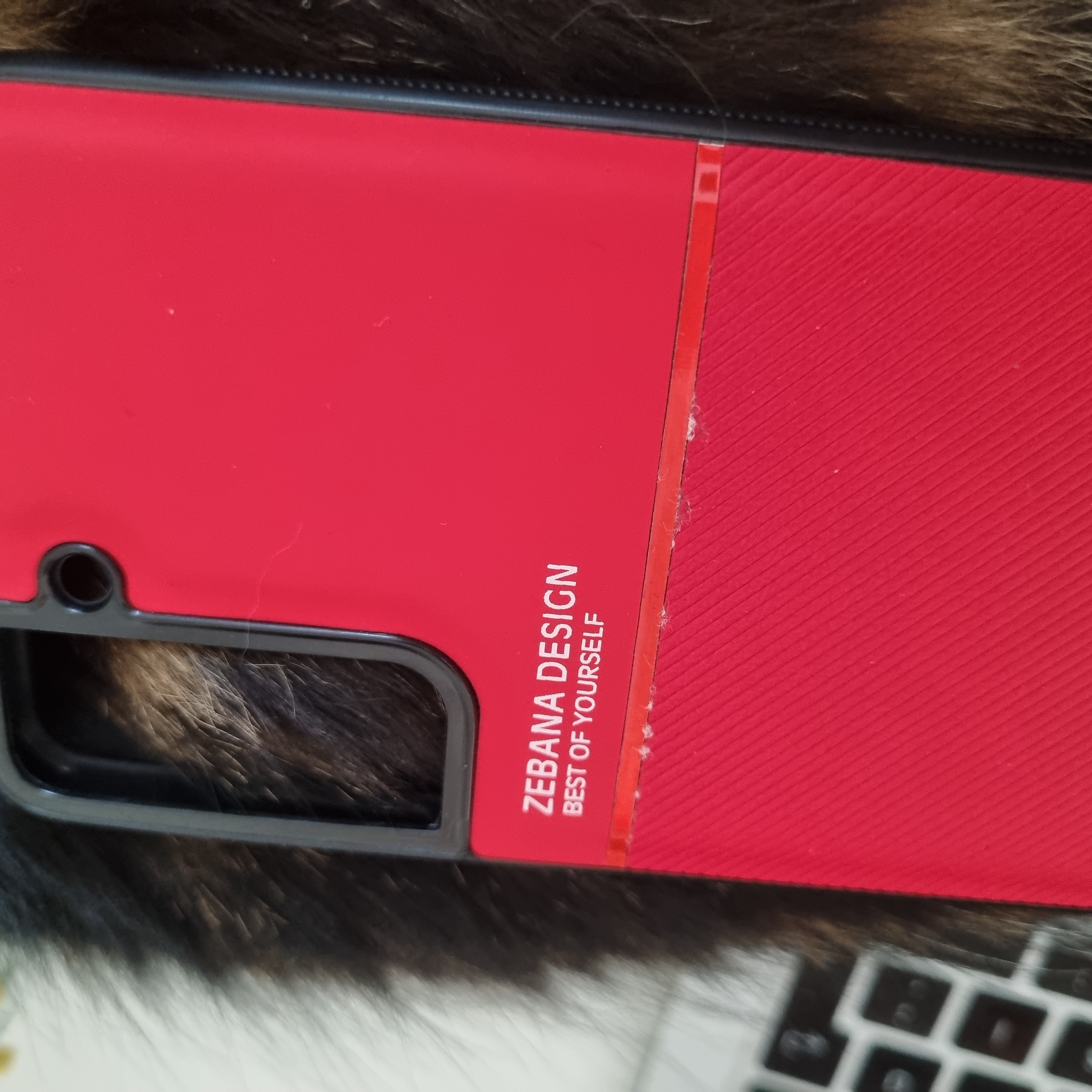 Samsung - Galaxy M10 Zebana Design Silikon Kılıf - Kırmızı