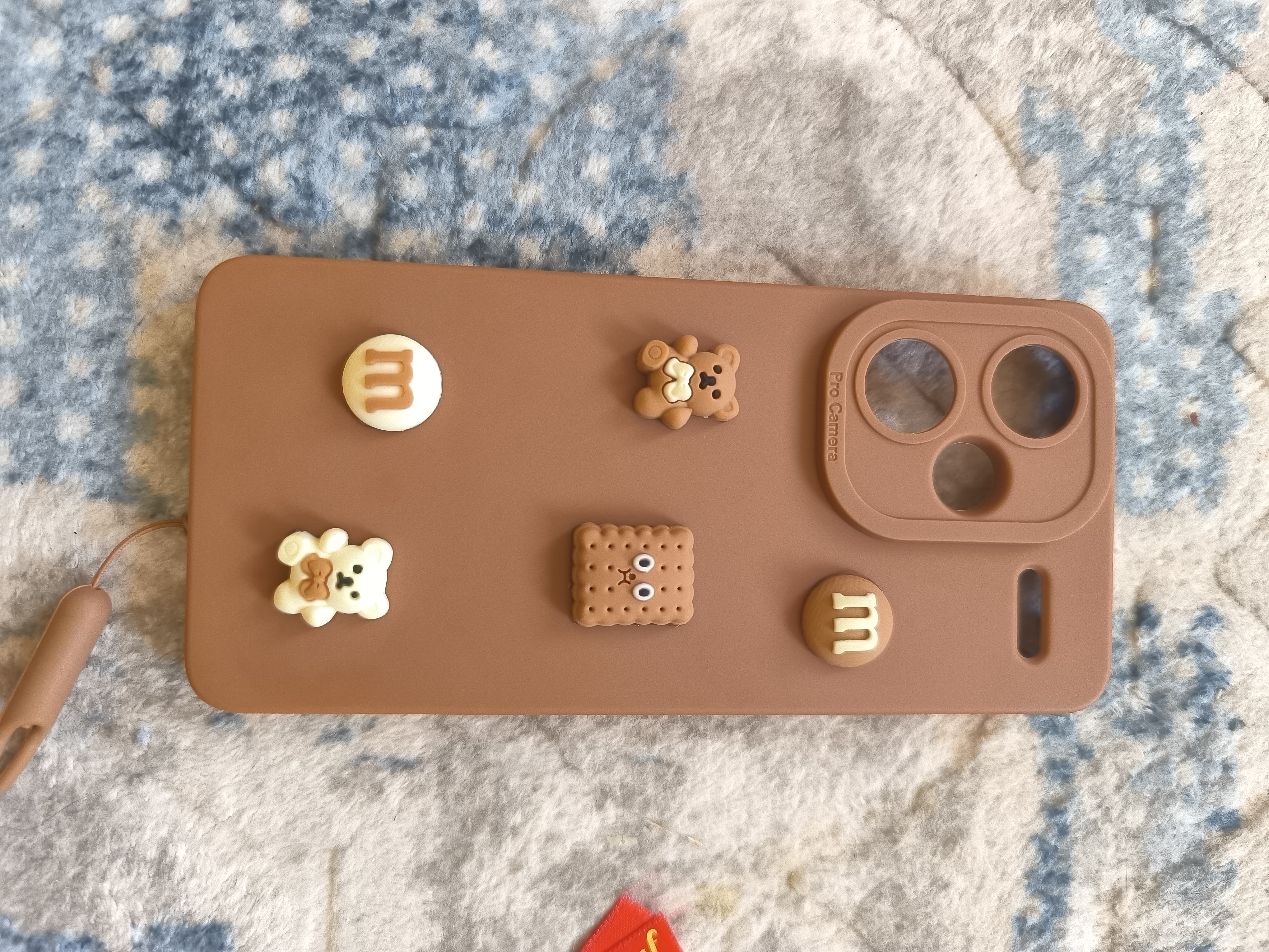Samsung - Galaxy A30S Zebana Love Bear Silikon Kılıf - Rose Gold