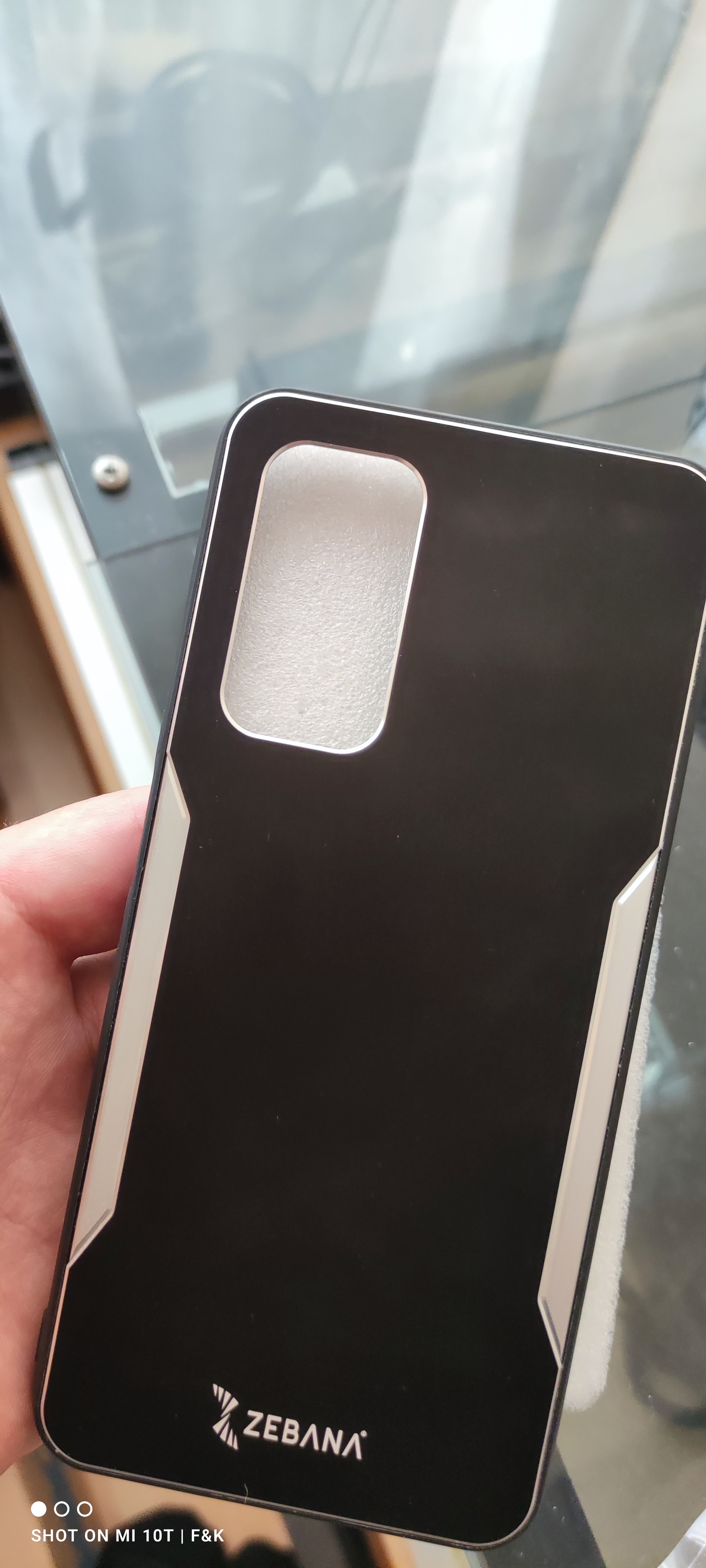 Samsung - Galaxy A53 5G Zebana Metal Mitras Kılıf (Silikon Kenar) - Mavi