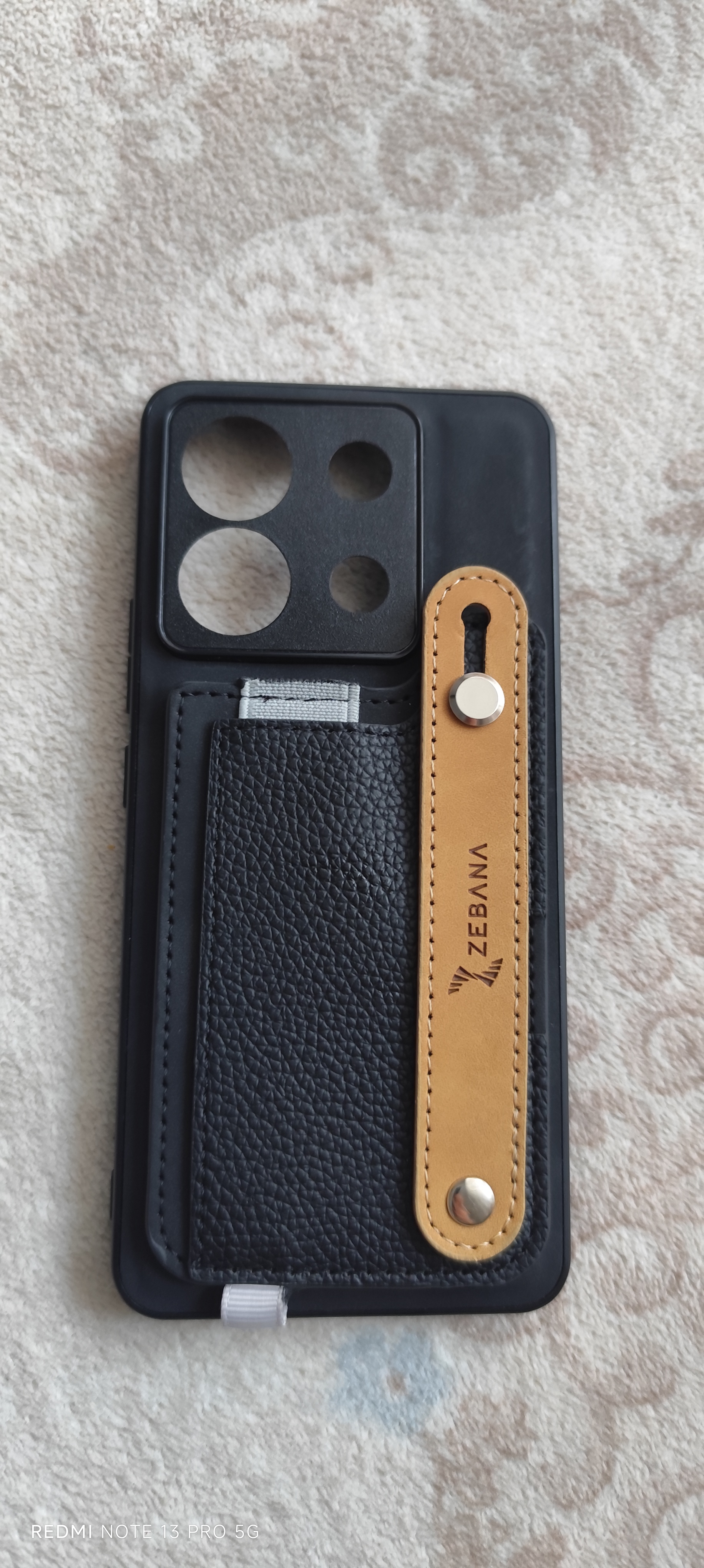 Xiaomi - Redmi Note 14 Pro Plus 5G Zebana M-safe 2in1 Kartlıklı Best Deri Kılıf - Siyah