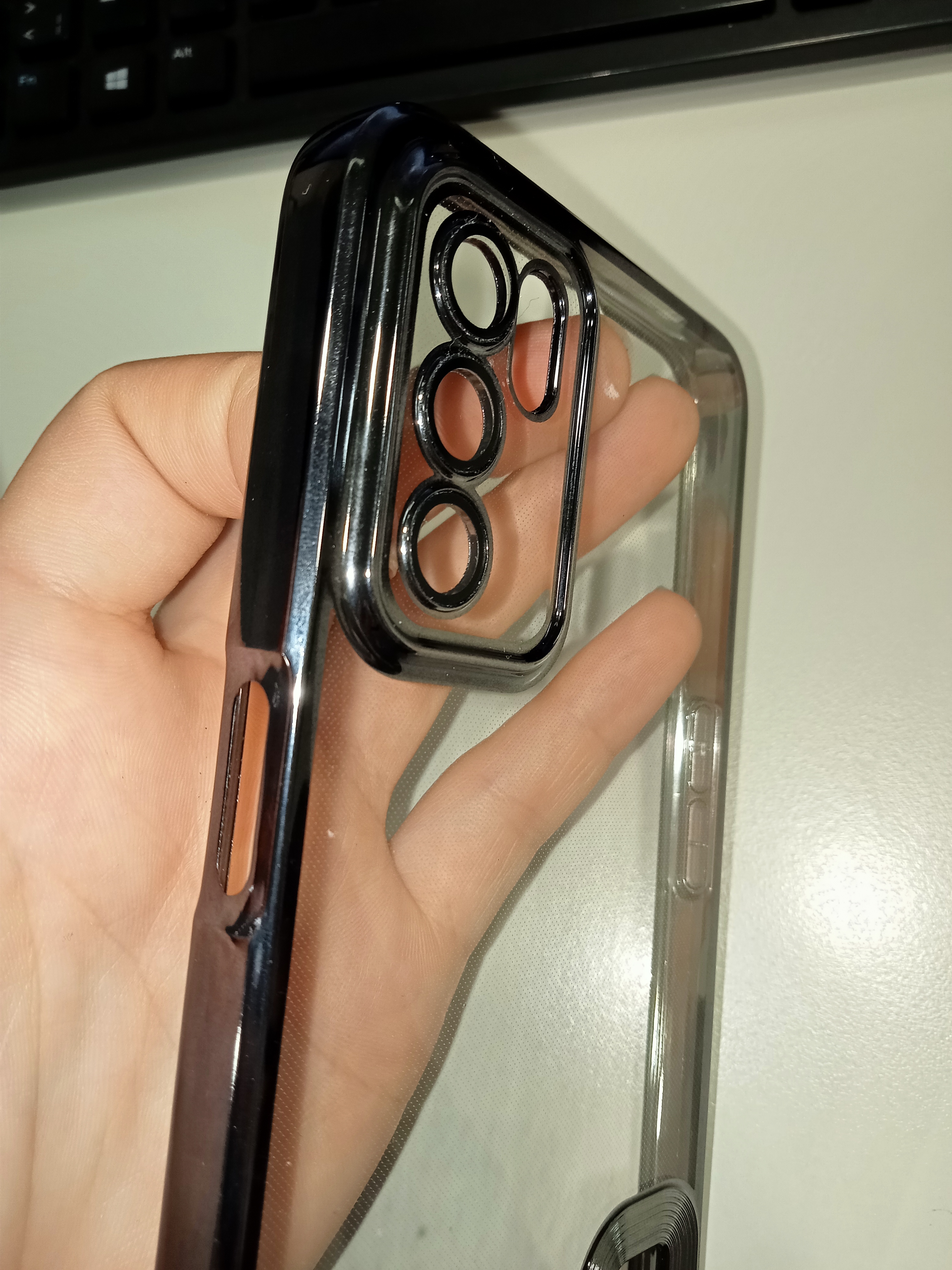 Samsung - Galaxy A04S Zebana Glint Silikon Kılıf - Sierra Mavisi