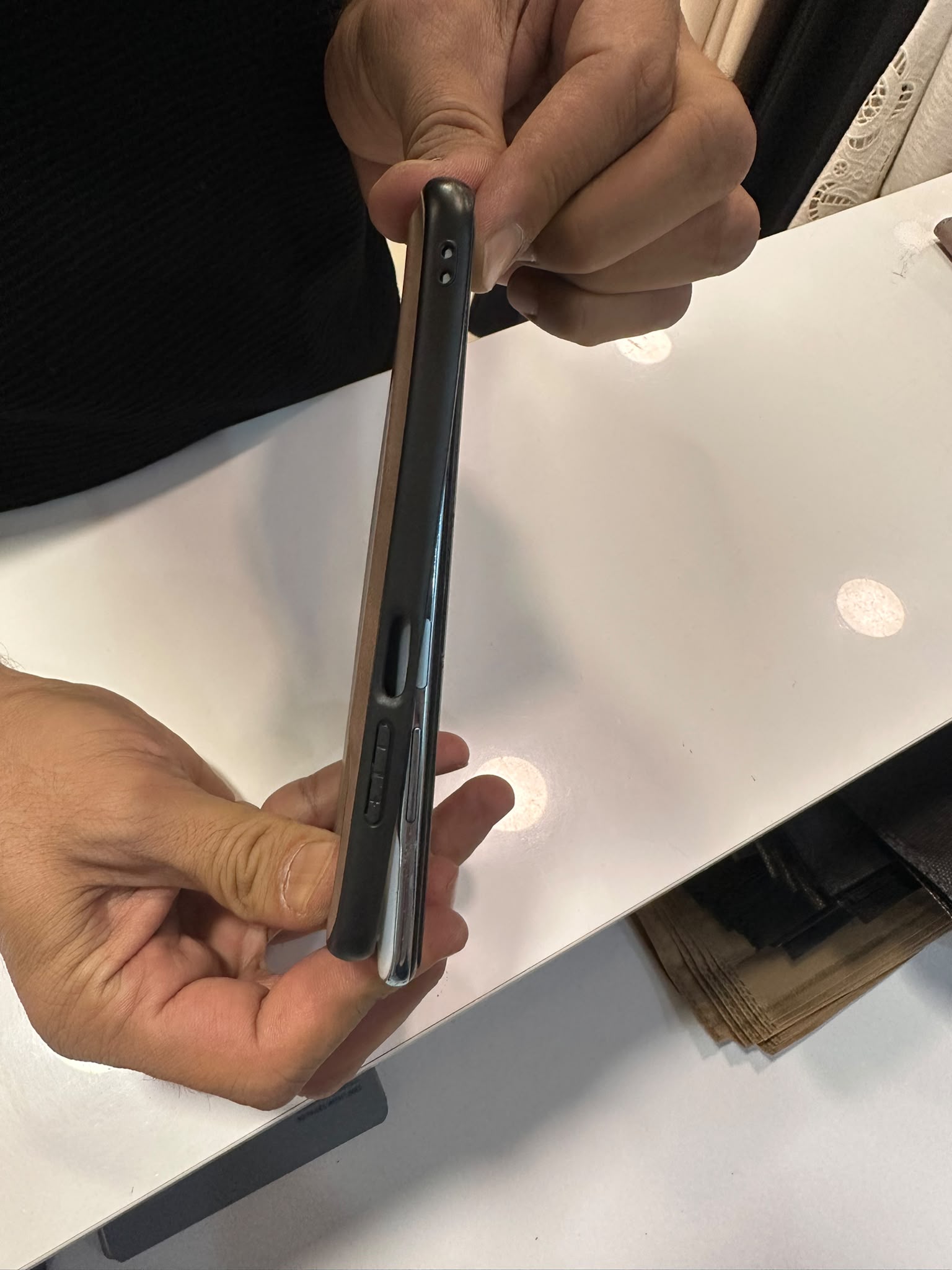 Samsung - Galaxy A16 Zebana 2in1 Elite Class Cüzdanlı Deri Kılıf - Siyah