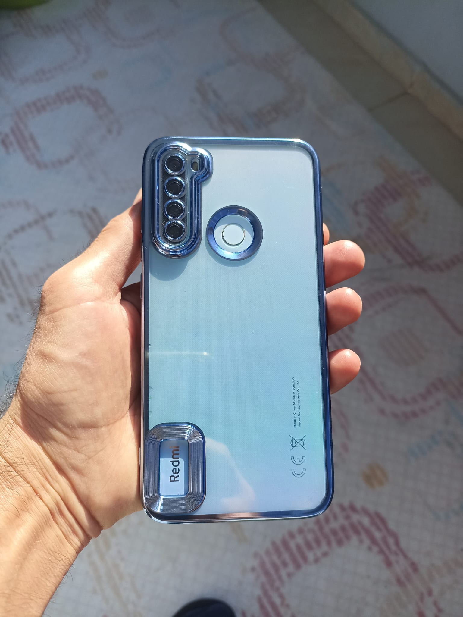 Samsung - Galaxy A04S Zebana Glint Silikon Kılıf - Sierra Mavisi