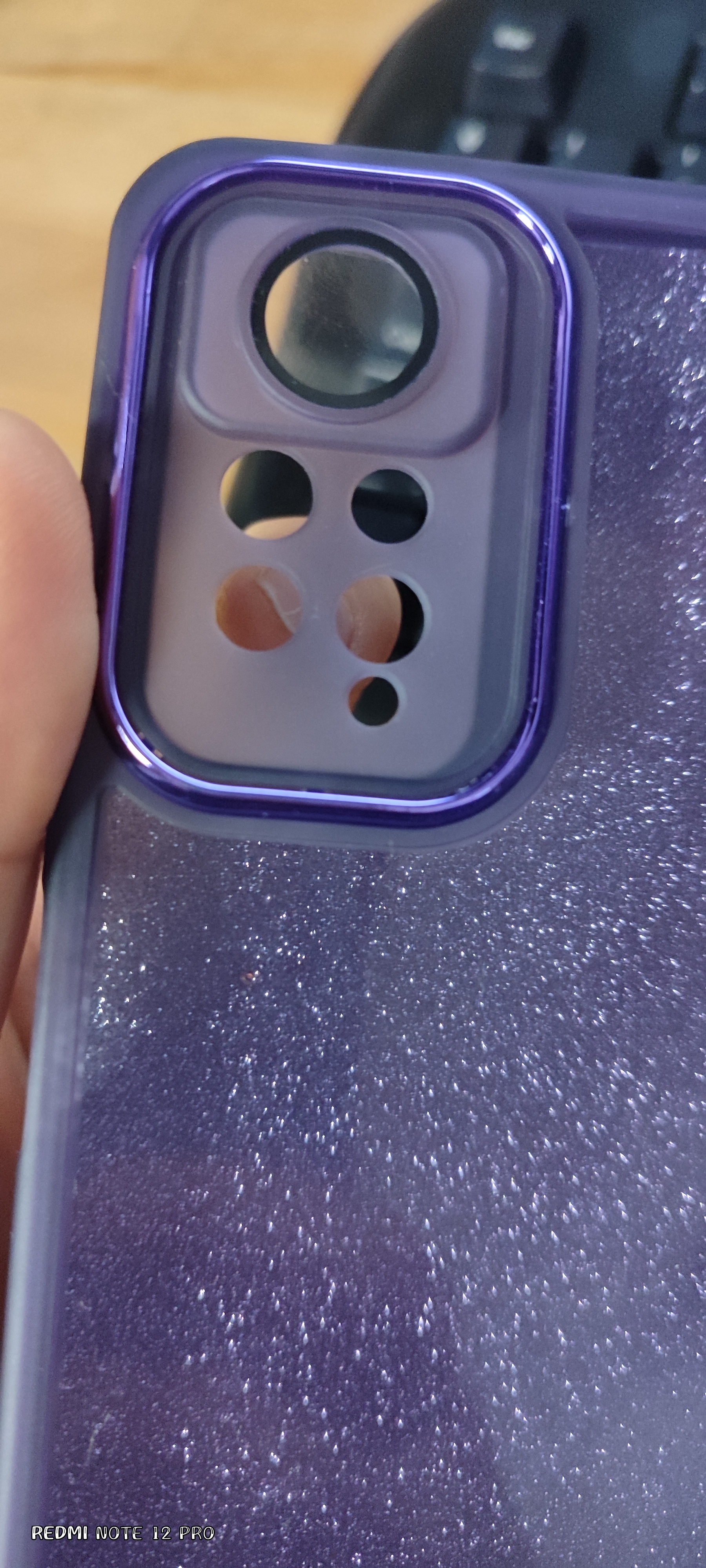 Xiaomi - Poco X5 Pro 5G Zebana Işıltım Silikon Kılıf - Kamera Lens Korumalı - Gri