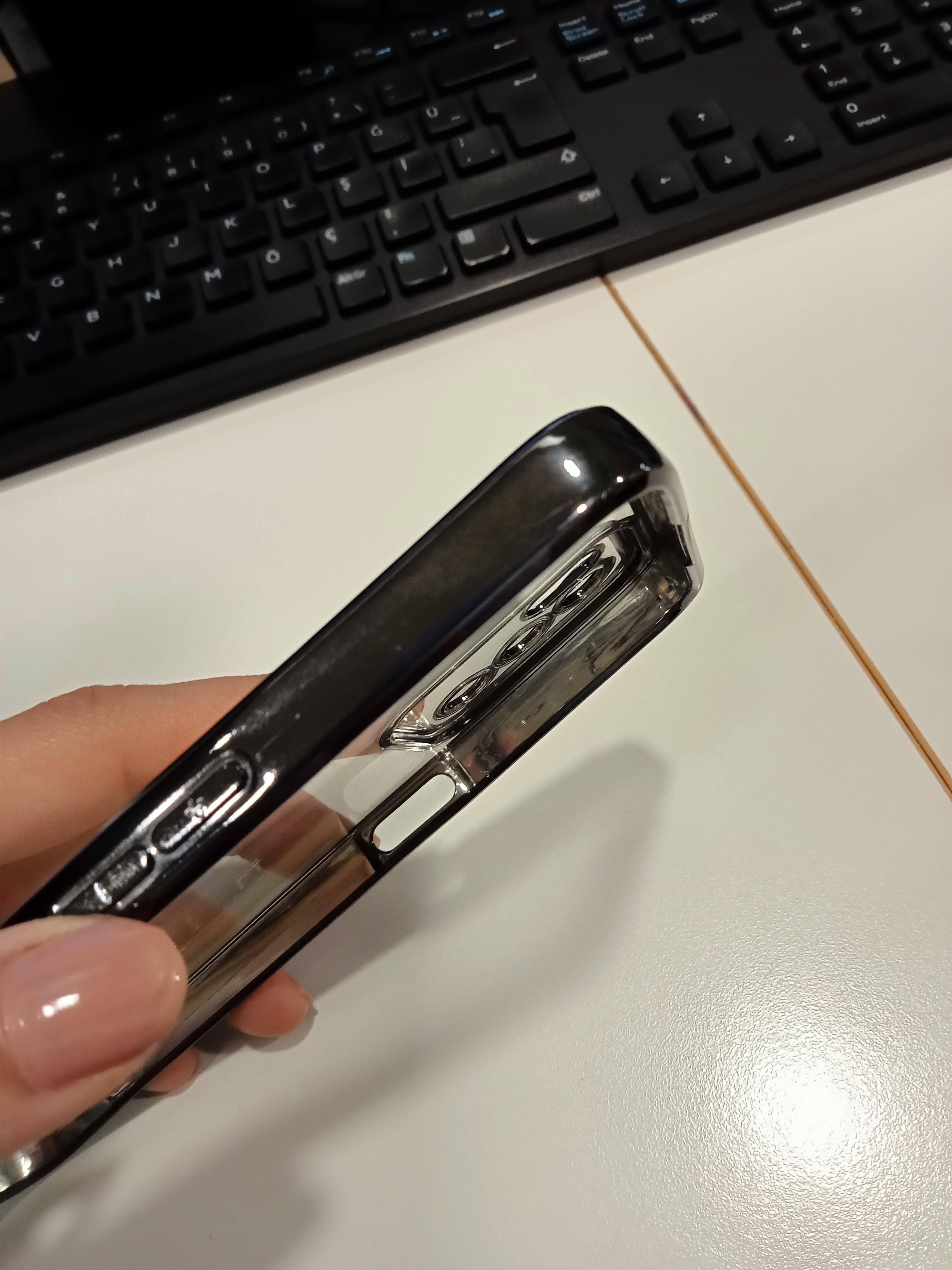 Samsung - Galaxy A04S Zebana Glint Silikon Kılıf - Sierra Mavisi